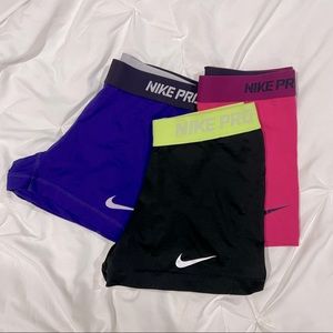 Nike pro spandex - set of three